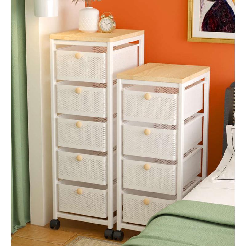 办公室桌面收纳柜子抽屉式小推车桌下文件具用品收纳盒储物整理箱