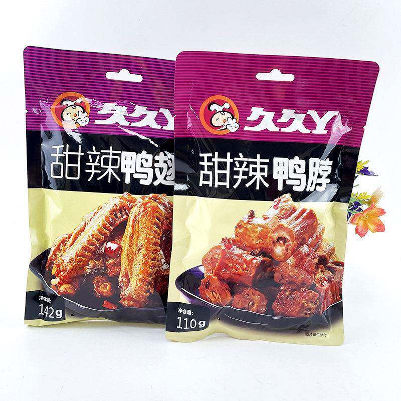 久久丫甜辣鸭脖锁骨鸭翅鸭舌豆干 干鸭肫小鸡腿虎皮柠檬凤爪包装