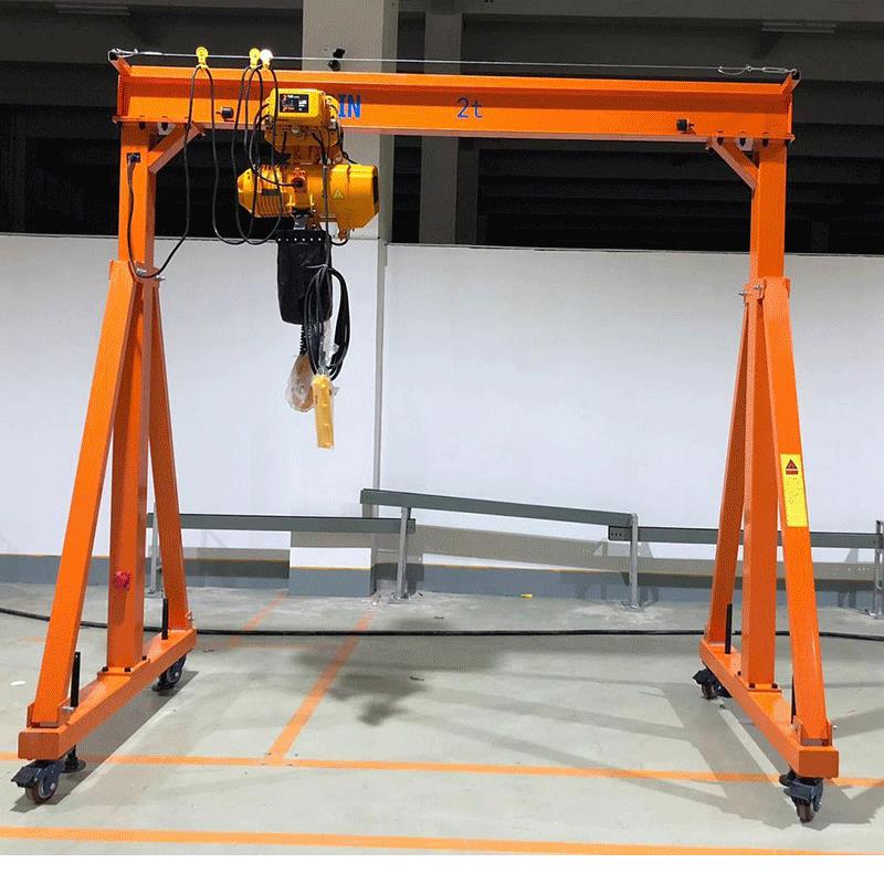 移动龙门架起重吊机小型电动升降式吊架1/2/吨可拆卸简易龙门吊