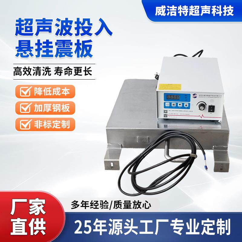 工业大型超声波清洗机悬挂投入式震板五金汽车零部件清洗非标标准