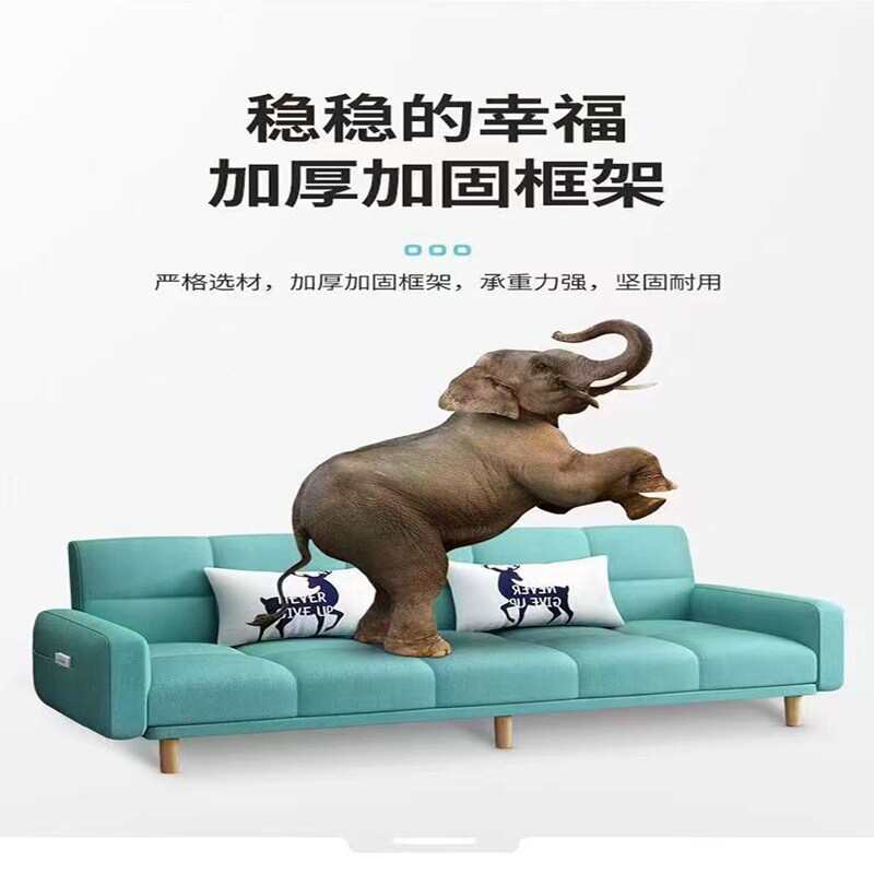 多功能折叠沙发床两用布艺沙发单双人客厅出租房折叠床懒人小户型