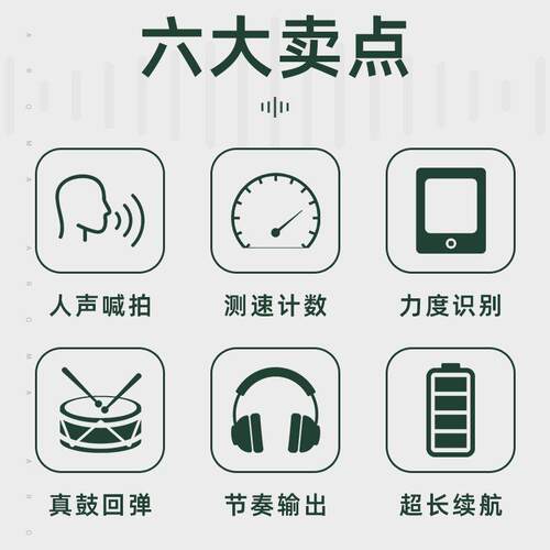 阿诺玛APD-10电子节拍哑鼓垫专业架子鼓练习器节拍器练习打击板