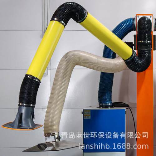焊烟机械臂柔性吸气臂焊烟治理设备用壁挂式管道式万向悬停吸尘臂