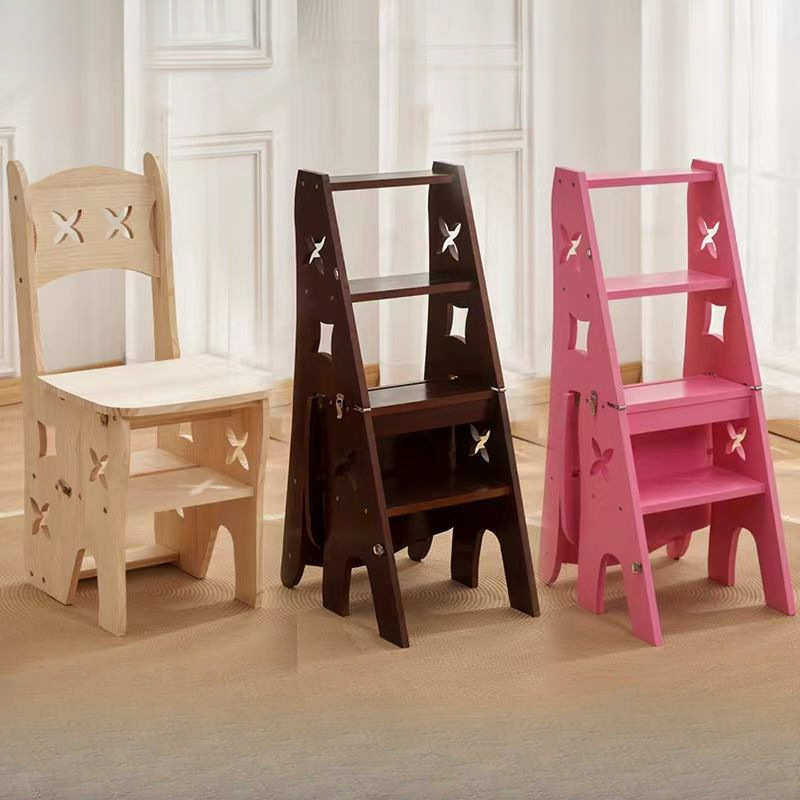 实木梯凳家用多功能加厚可折叠梯凳椅子两用四脚二合一室内人字梯,居家日用,家用梯,淘宝优惠券,粉丝福利购,淘宝优惠卷