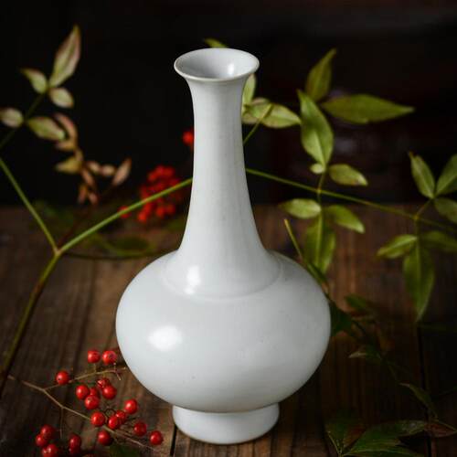 仿古汝窑陶瓷花瓶瓷器中国风复古中式古典简约家居客厅装饰品摆件