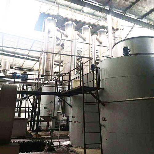 出售四效6T降膜蒸发机 三效内循环强制挥发器旧污水处理蒸发器
