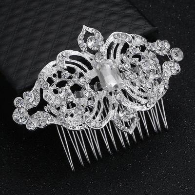 European Designs Floral Wedding Hair Accessories Simulated P