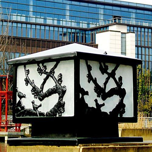 围墙柱头灯户外防水庭院灯欧式新农村家用大门柱子灯太阳能门柱灯