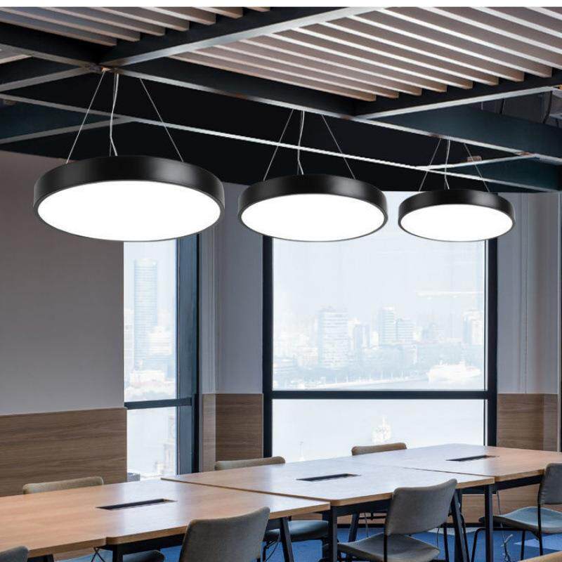 led圆形吊直理发店灯办室吸顶灯灯吊线灯公吧台灯播工业风957灯具