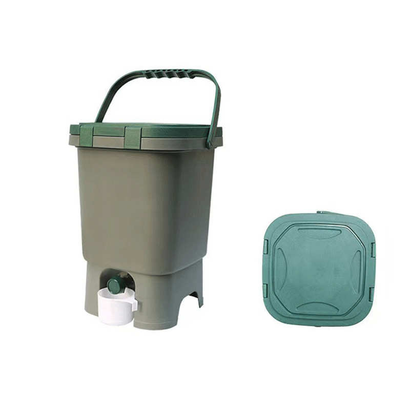 塑料20L厨余堆肥桶 室内家用垃圾分类波卡西堆肥箱积肥沤肥桶