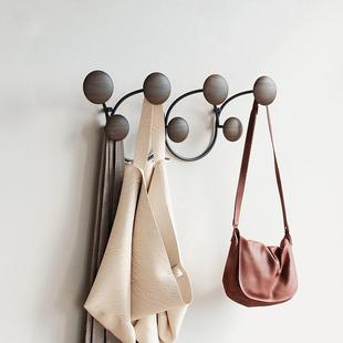创意多点挂钩墙壁装饰挂衣架挂衣钩墙上玄关置物架钥匙门口隐形钩