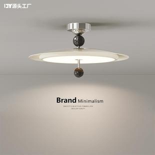 法式 房间主卧吸顶灯中古风护眼书房飞碟灯 奶油风卧室吊灯创意个性