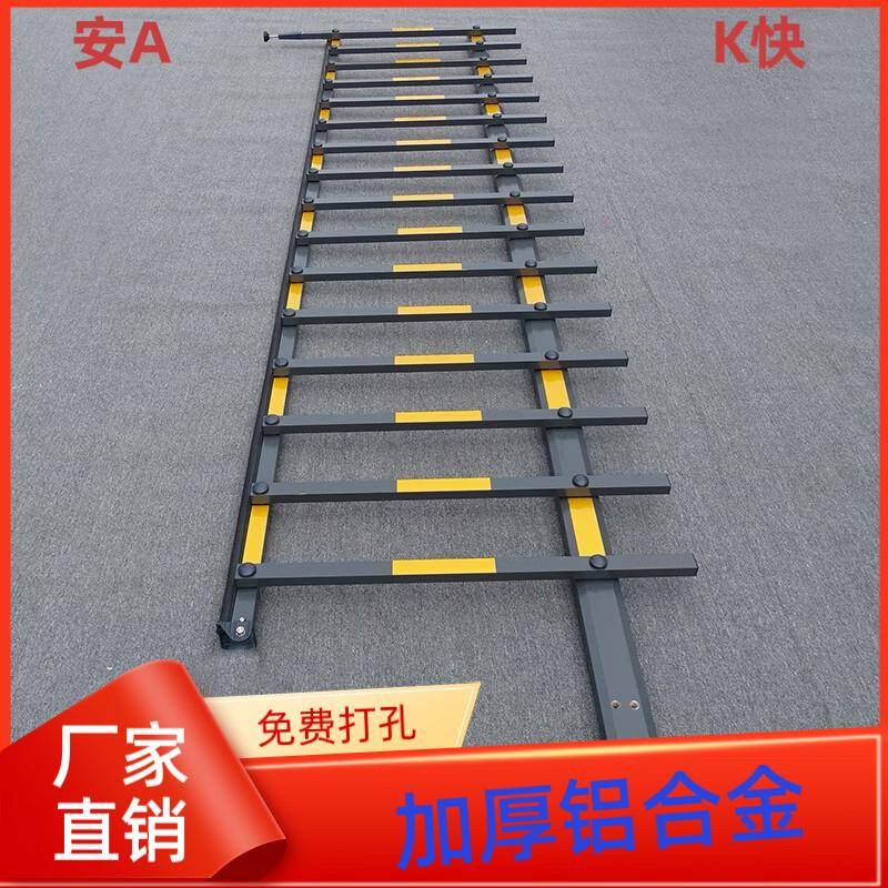安AK快停车场道闸杆栅栏式两栏杆小区门卫升降杆拦车四方栅栏杆图片
