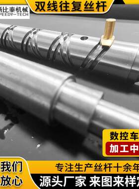 高速静音来回传动双线往复丝杆 五金冲压螺旋双向往复丝杠厂家