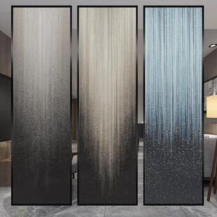 现代艺术玻璃屏风隔断客厅入户玄关背景墙鞋 干湿区分离 柜双面干