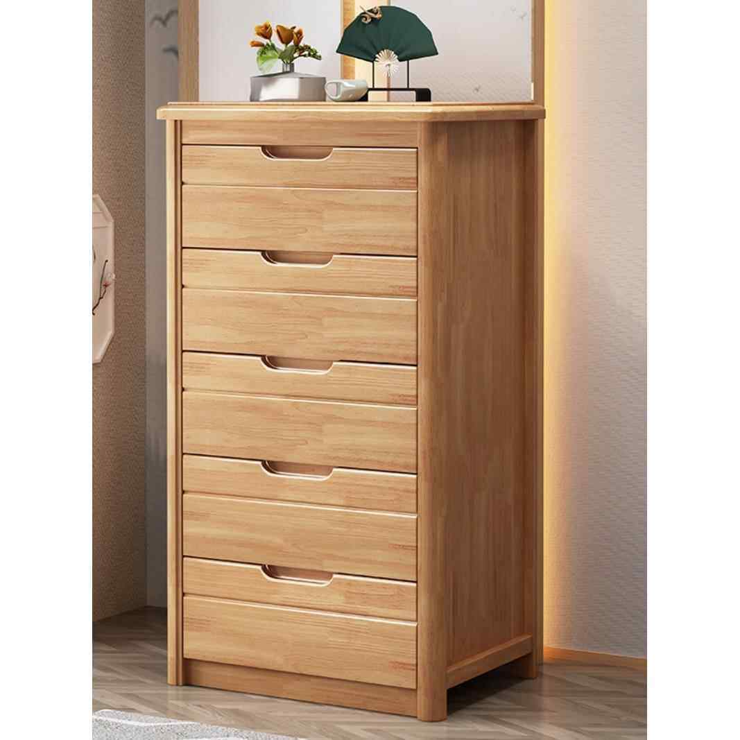 IAC4I胡桃木约实式三斗柜五斗柜橱柜木简现代中卧室窄小储物收纳