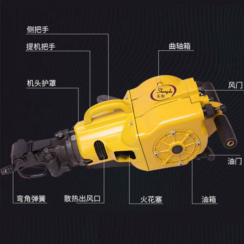 硬核出击！新一代YN27C内燃凿岩机高效破岩精准作业