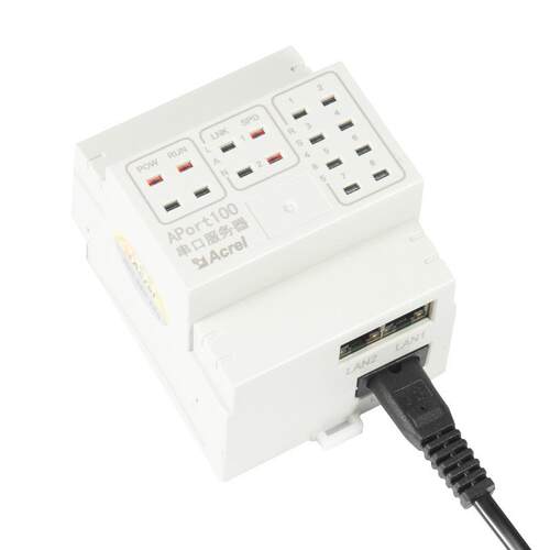安科瑞APORT100-2E8S串口服务器8路RS485通讯