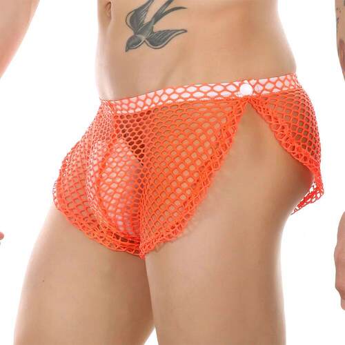 Sissy Bulge Pouch Panties For Men Hollow Out Briefs See Thro