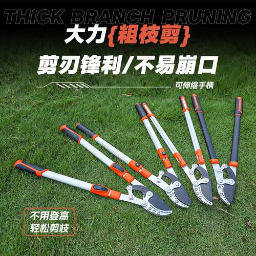 园林绿篱笆大剪刀伸缩强力园艺家用修枝剪修剪花草剪树枝工具刀