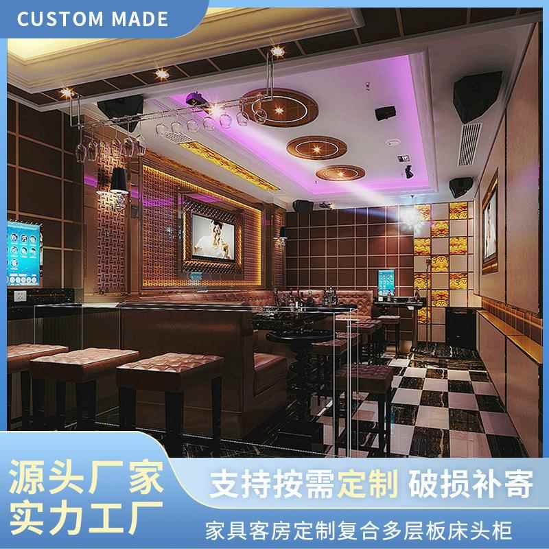 简约时尚宾馆家具 商务酒店板式床供应 欧美酒店现代家具套装
