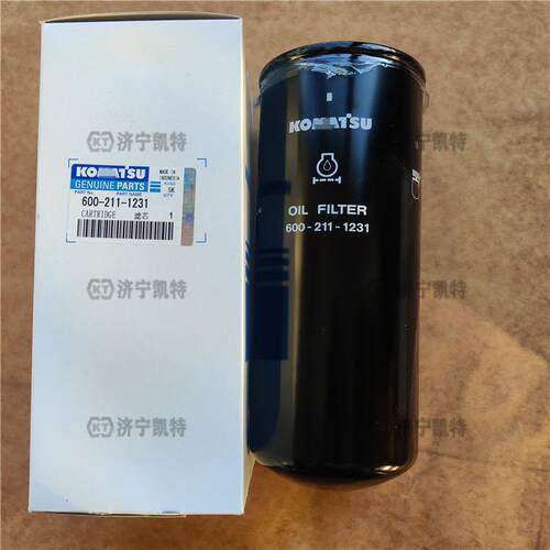 WA470-3装载机 发动机滤600-211-1231 原厂机油滤芯 原装滤清器