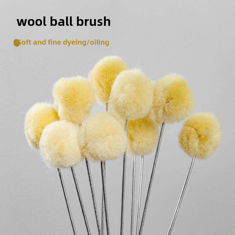 采购产品手工DIY皮革制品，酒精染料，油性染料，羊毛球，均匀着