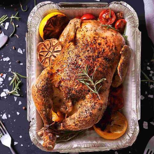 20 Pcs Foil Pans Aluminium Foil Baking Pans Containers for