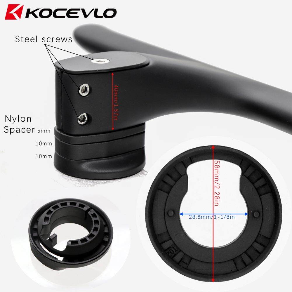KOCEVLO公路车碳纤维一体自行车车把28.6mm前叉带垫片自行车配件