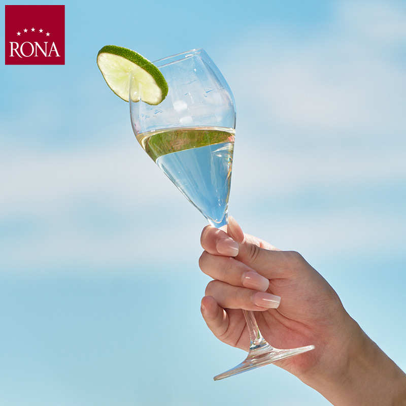 rona洛娜进口风尚水晶高脚杯家用红酒杯香槟杯酒店用葡萄酒杯