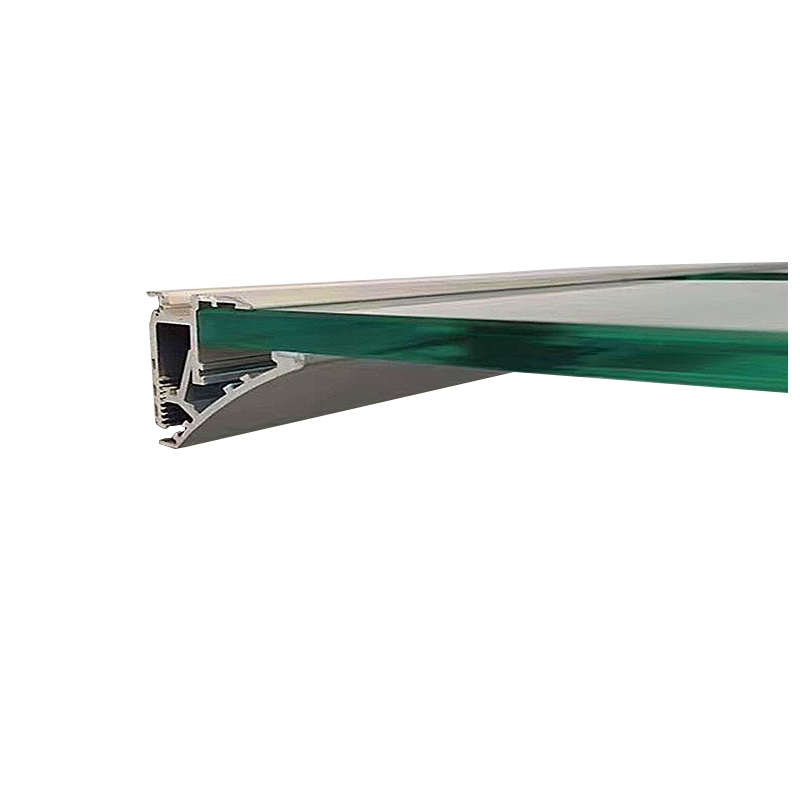 发光铝合金置物架灯一字隔板L层板挂壁式展示柜储物架墙面书架灯