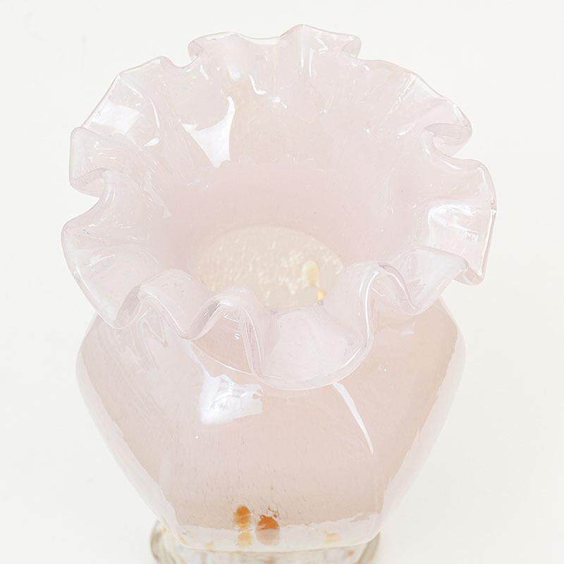 欧式彩色玻璃芬顿花瓶六角花瓶客厅餐桌家居插花器皿工艺品摆件