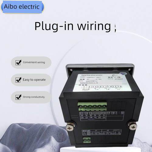 Aibo Ab800I-9K4数字显示三相电流表数字显示智能仪表可选通信报