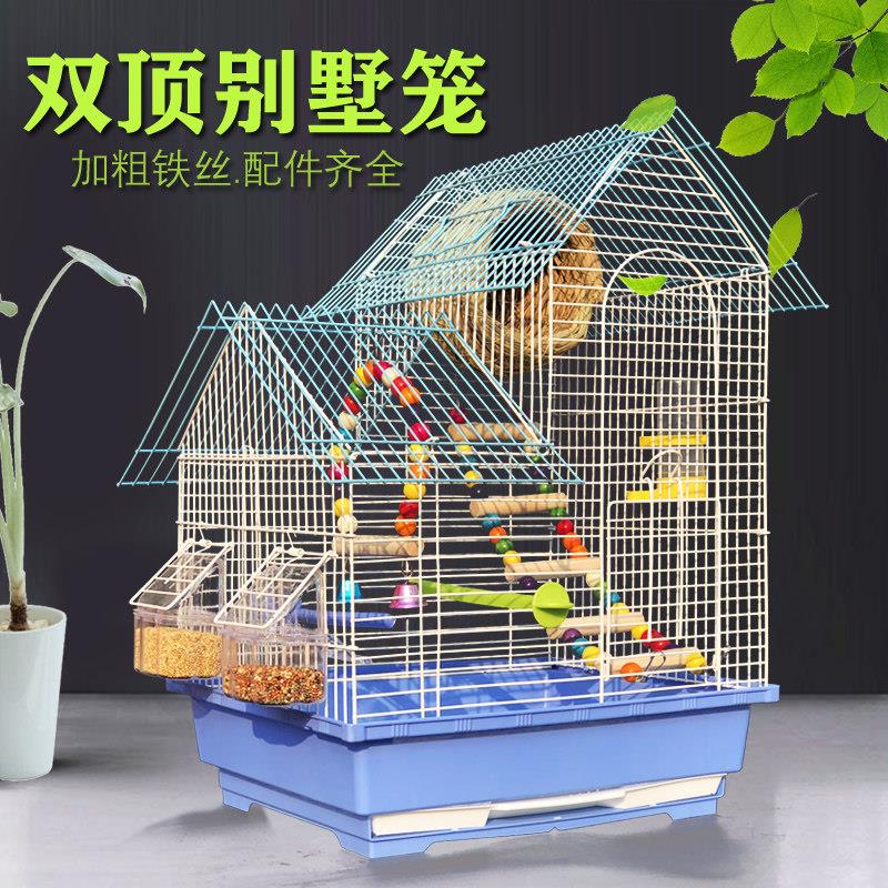 虎皮鸟笼牡丹黑凤凰大屋鸟笼鸟珍珠铁金属鸟笼鸟用品