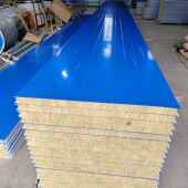 结构外墙棉夹心GHV板岩材建筑料保温隔热彩钢复钢合岩棉板