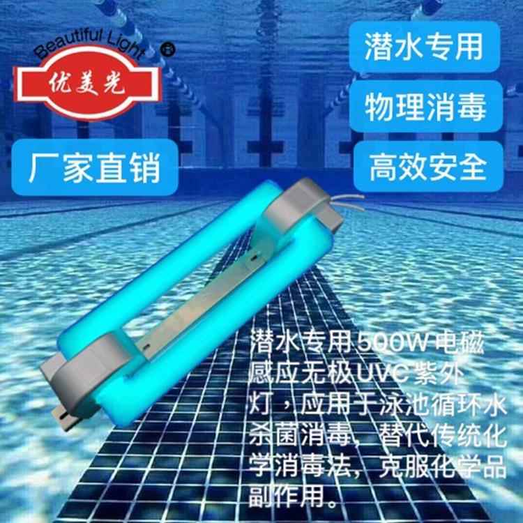 高和厂家供应大型泳池池游乐场300w电磁感应无极UVC紫外线灭菌灯