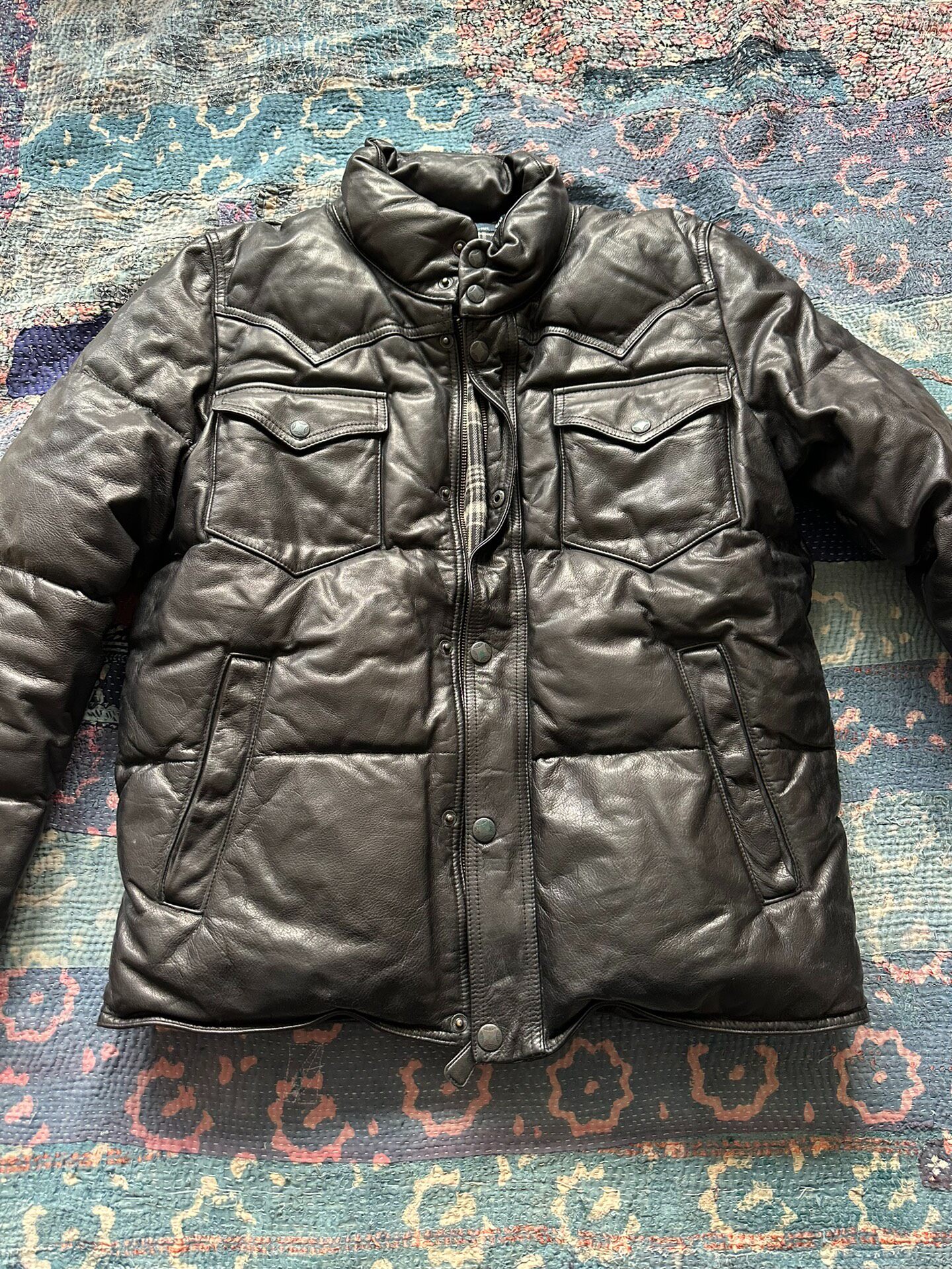 POLO RALPH LAUREN Leather Down Jacket