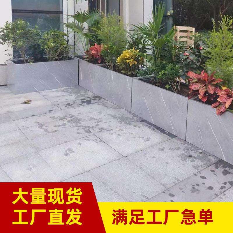 户外不锈钢花箱组合办公室高端种花箱餐厅商用外摆种植箱围栏花槽
