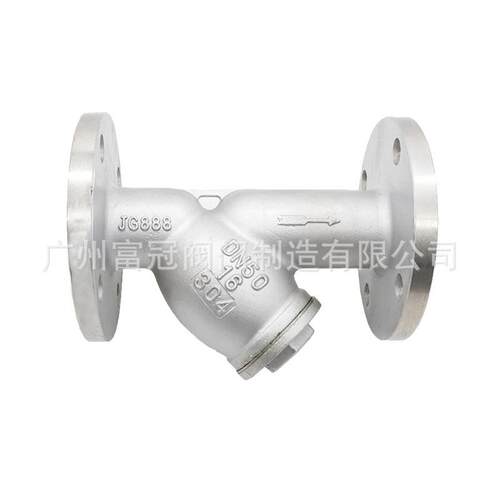 034不钢Y型法兰过滤锈器GL41W-1P过滤除污阀CF8GL41W国标法兰6过