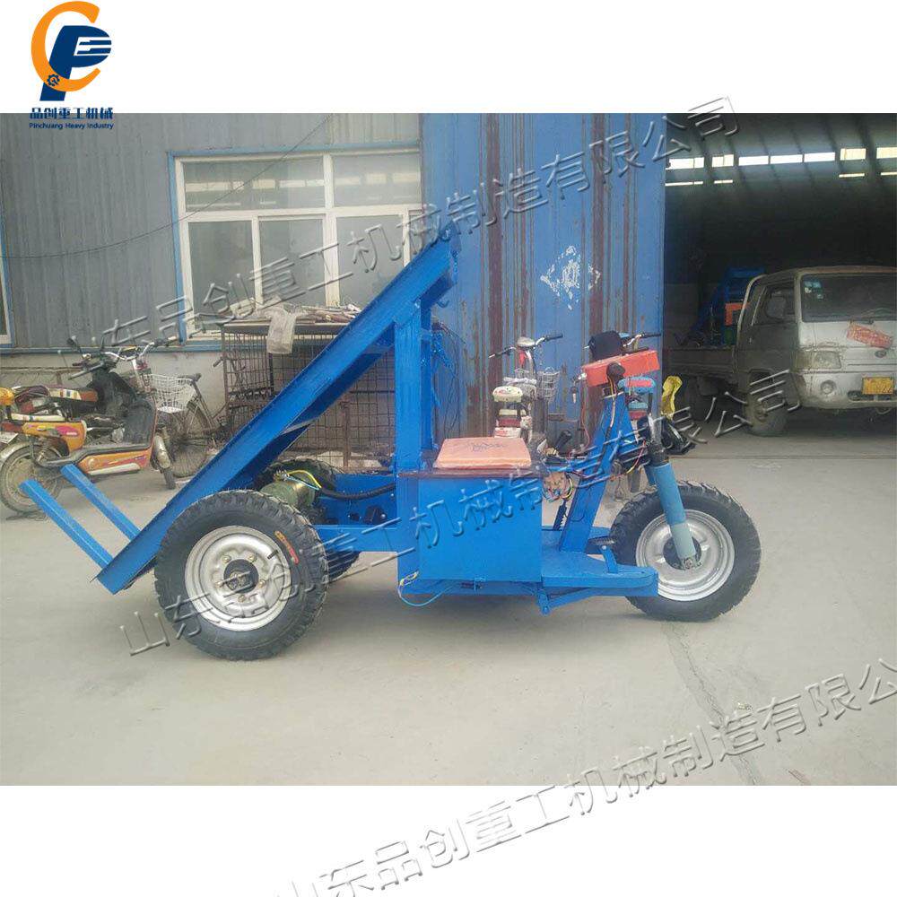三轮电动拉砖车 工地用手摇自卸运输车 骑行式窑厂干坯拉砖车