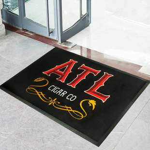 捷成地毯加工定制尼龙印花橡胶毯广告logo垫商场商用LogoDoor Mat