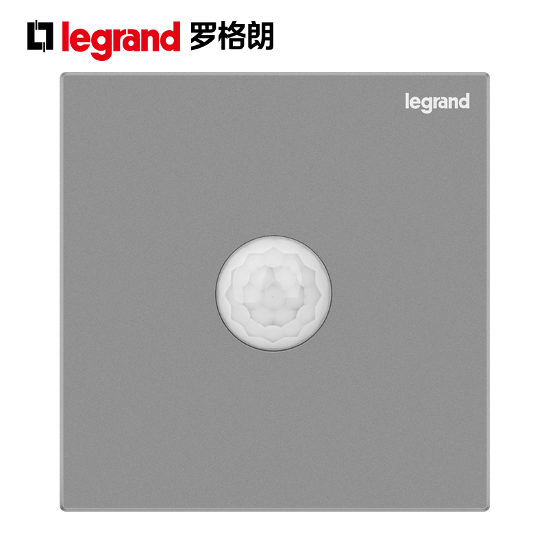 罗格朗逸景K8G03人体感应开关三线制86型墙壁暗装智能灯控面板