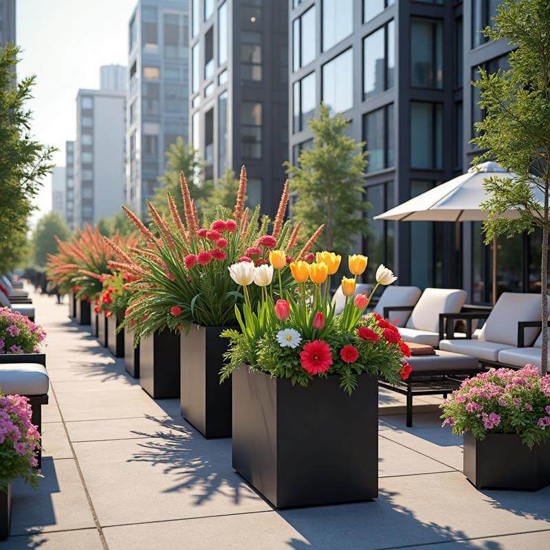 户外不锈钢花箱阳台种植箱广场商业街长方形花坛铁艺成品花槽,商业/办公家具,花坛/花箱,淘宝优惠券,粉丝福利购,淘宝优惠卷