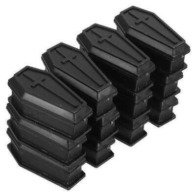 12 Pcs Coffin Model Goth Home Decor Dollhouse Miniatures