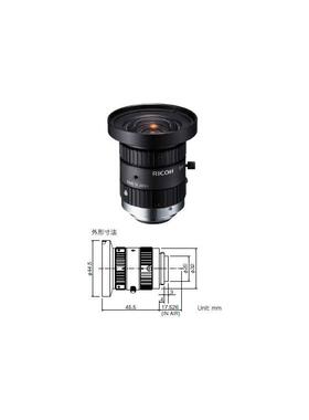 原装理光工业镜头FL-HC0514-2M焦距5mm光圈1.4～16C口视觉检测