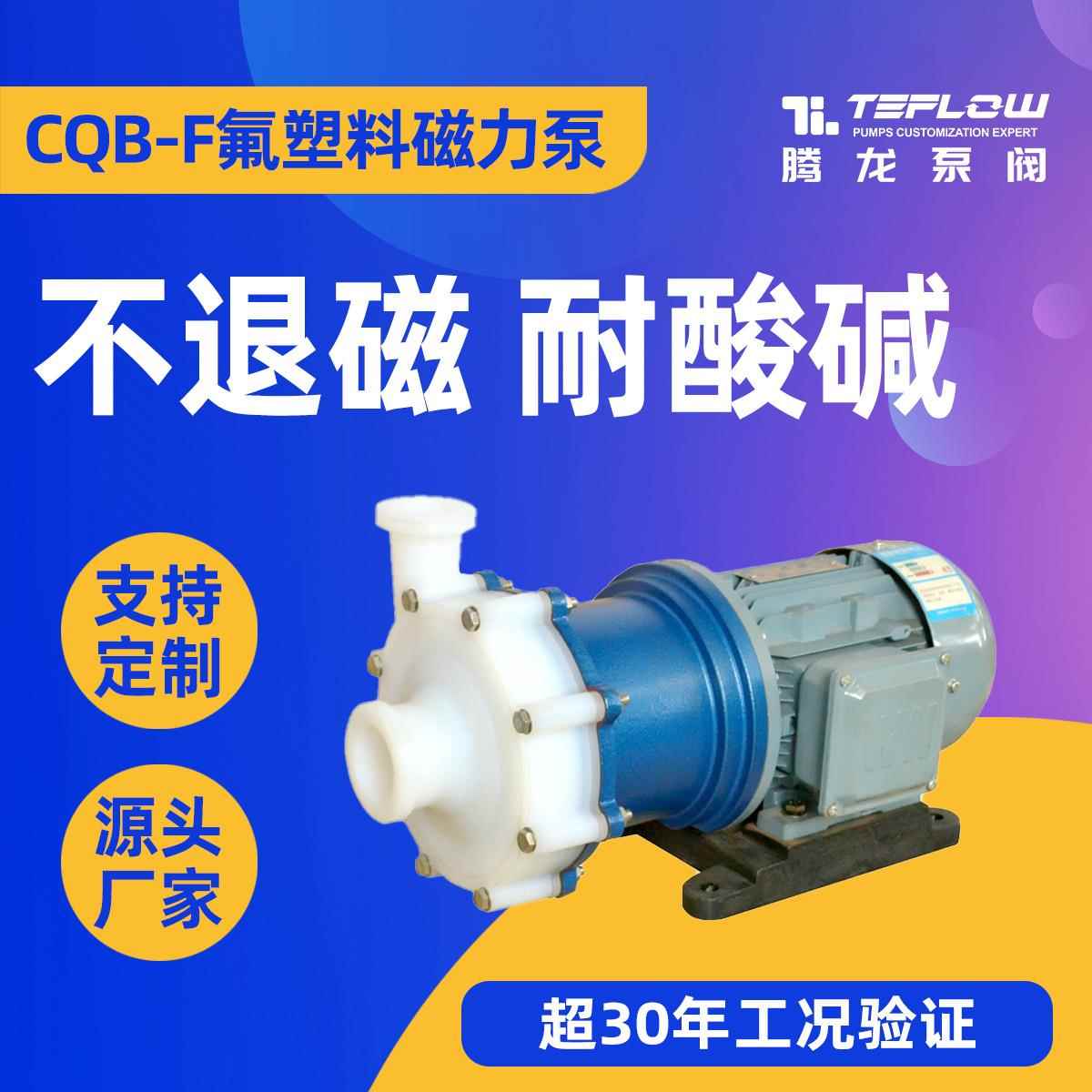 CQB65-50-150F衬氟泵价格衬四氟磁力泵卸酸泵卧式耐酸碱水泵