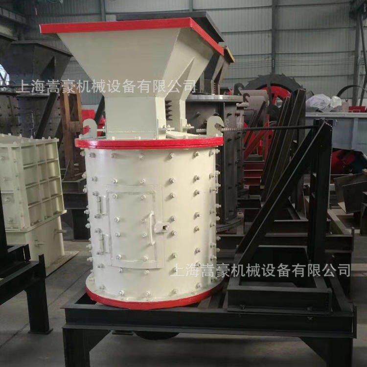 玻璃陶瓷材料石英粉碎打砂机立式复合式破碎机成品无铁污染