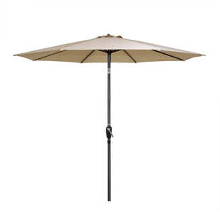 户外遮阳直杆伞 2.7米全铁手摇中柱伞庭院太阳伞