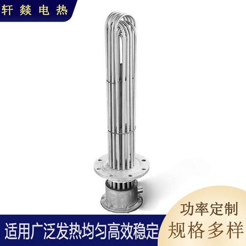 04不锈钢防爆法兰加热管水箱导热油锅炉电热管大功率加热器