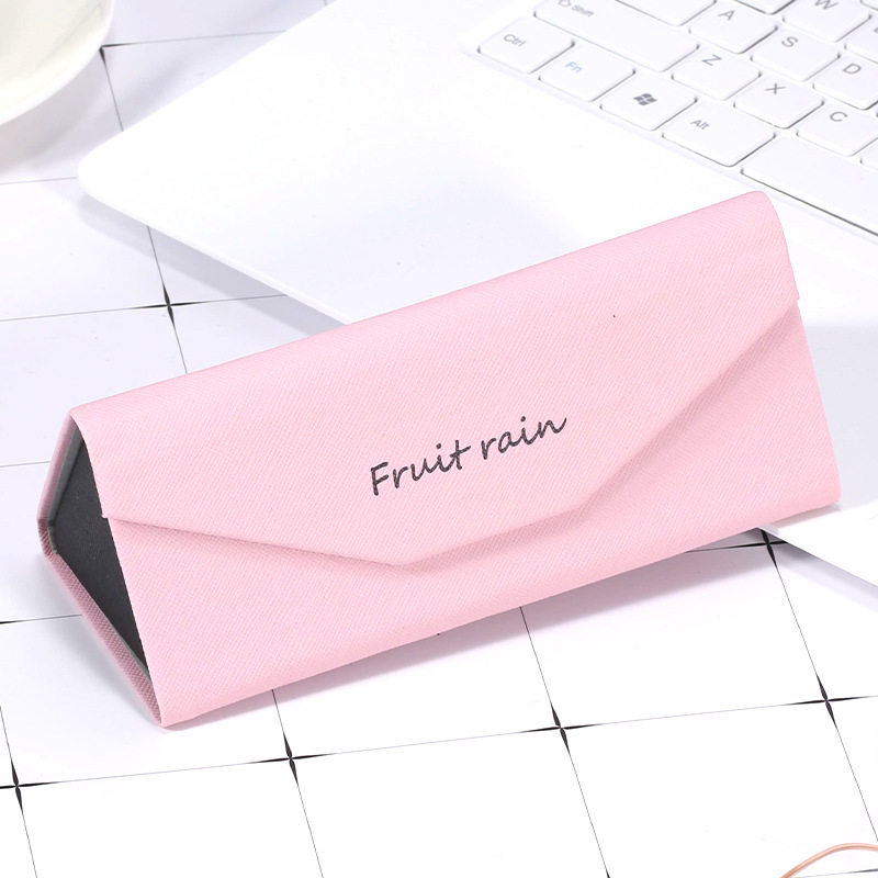 眼镜盒女韩国小清新复古优雅男款折叠便携式可爱眼睛太阳墨镜盒